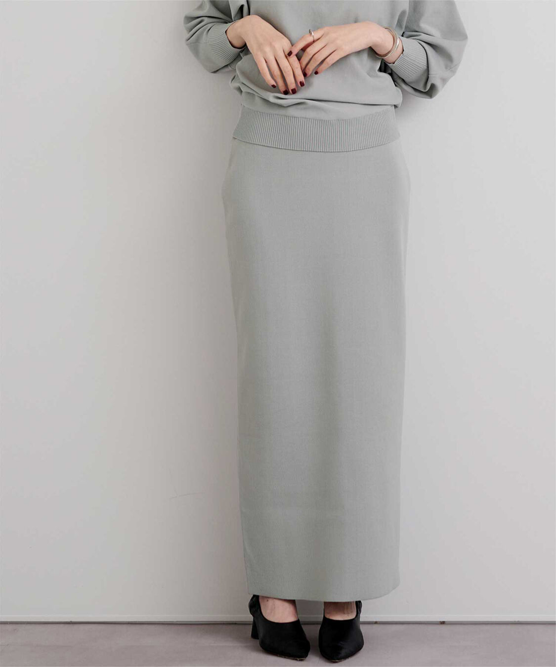 ur's「スポンディッシュ美シルエットニットタイトスカート」|スカート|