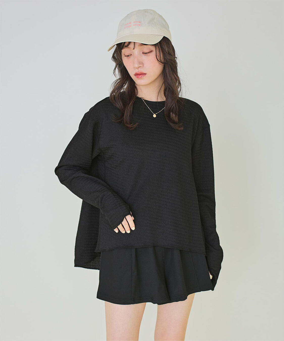 SEA DRESS「4点ｾｯﾄ/ﾍﾑﾗｲﾝﾗｯｼｭｶﾞｰﾄﾞ&times;ﾋﾞｷﾆ/水着」|ビキニ|ブラック