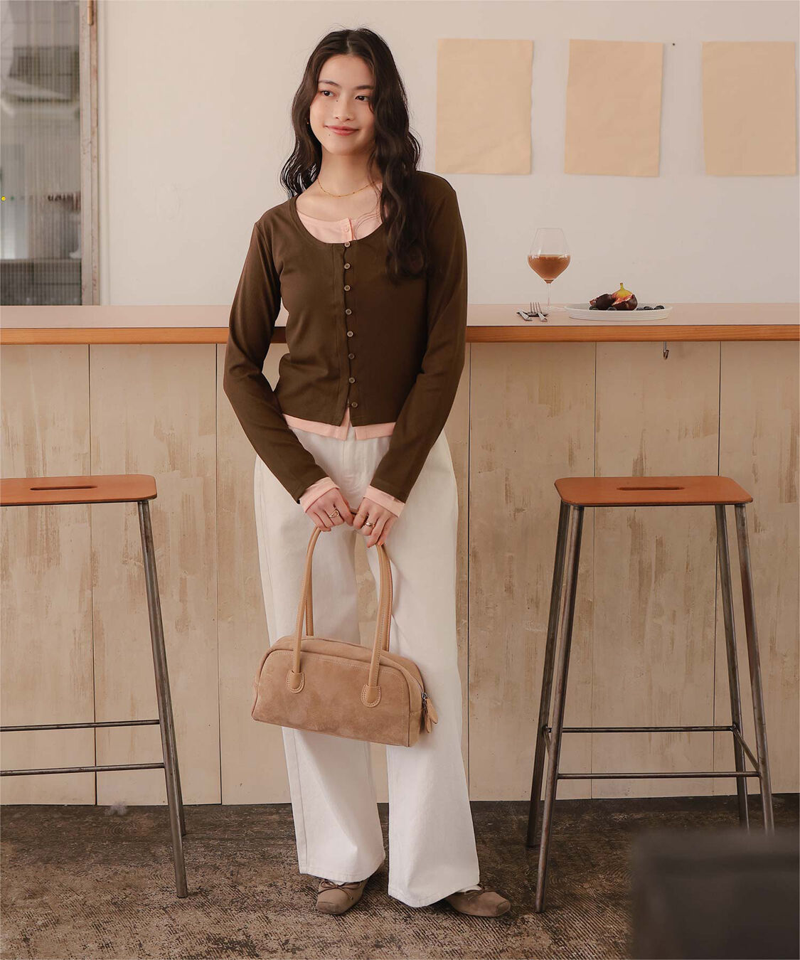 titivate「レイヤード風リブカットソートップス」|Tシャツ・カットソー|