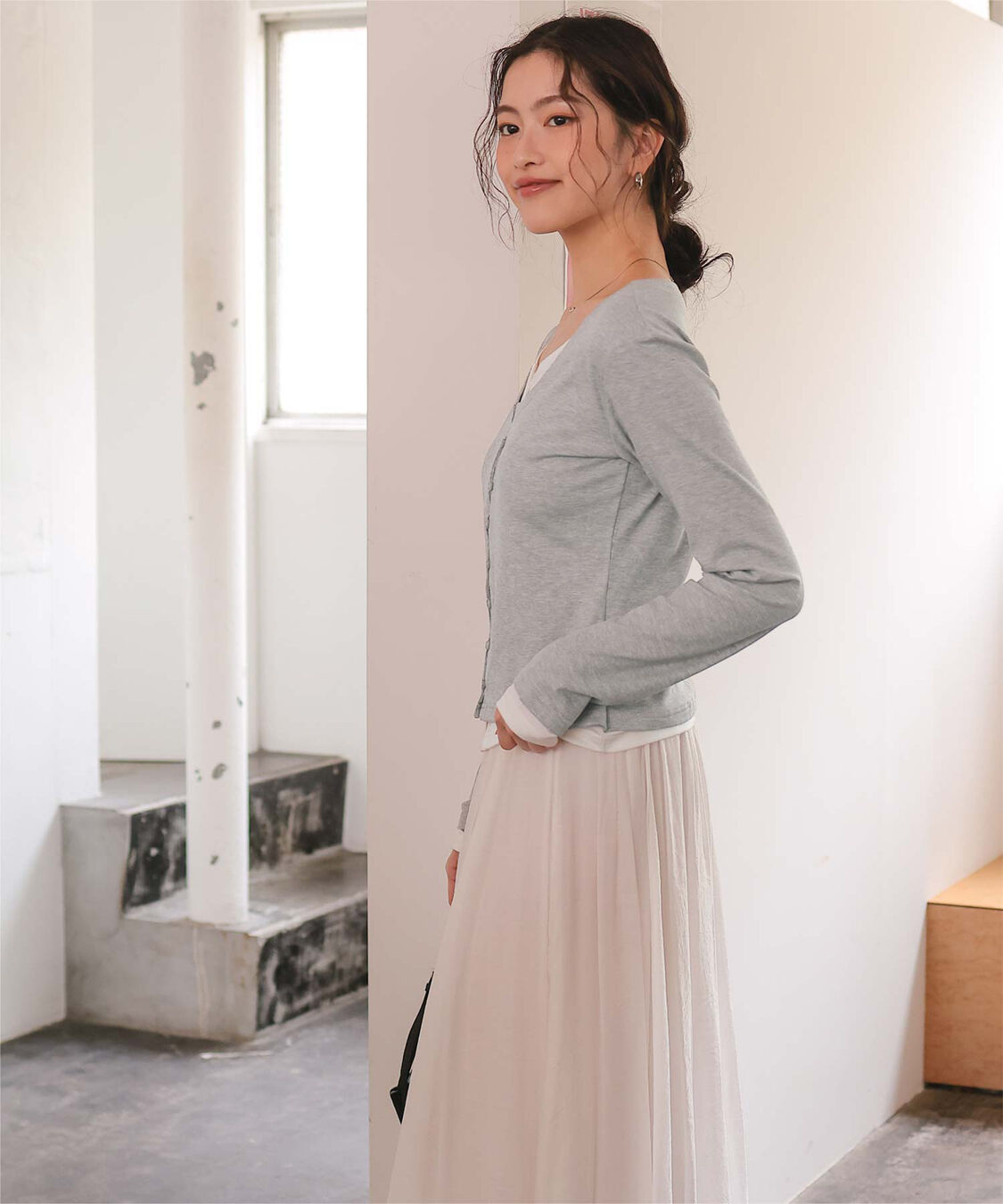 titivate「レイヤード風リブカットソートップス」|Tシャツ・カットソー|