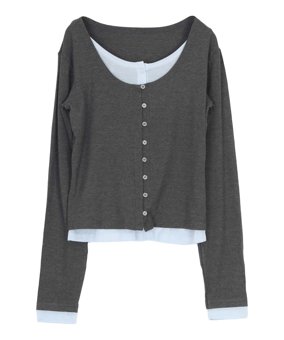 titivate「レイヤード風リブカットソートップス」|Tシャツ・カットソー|