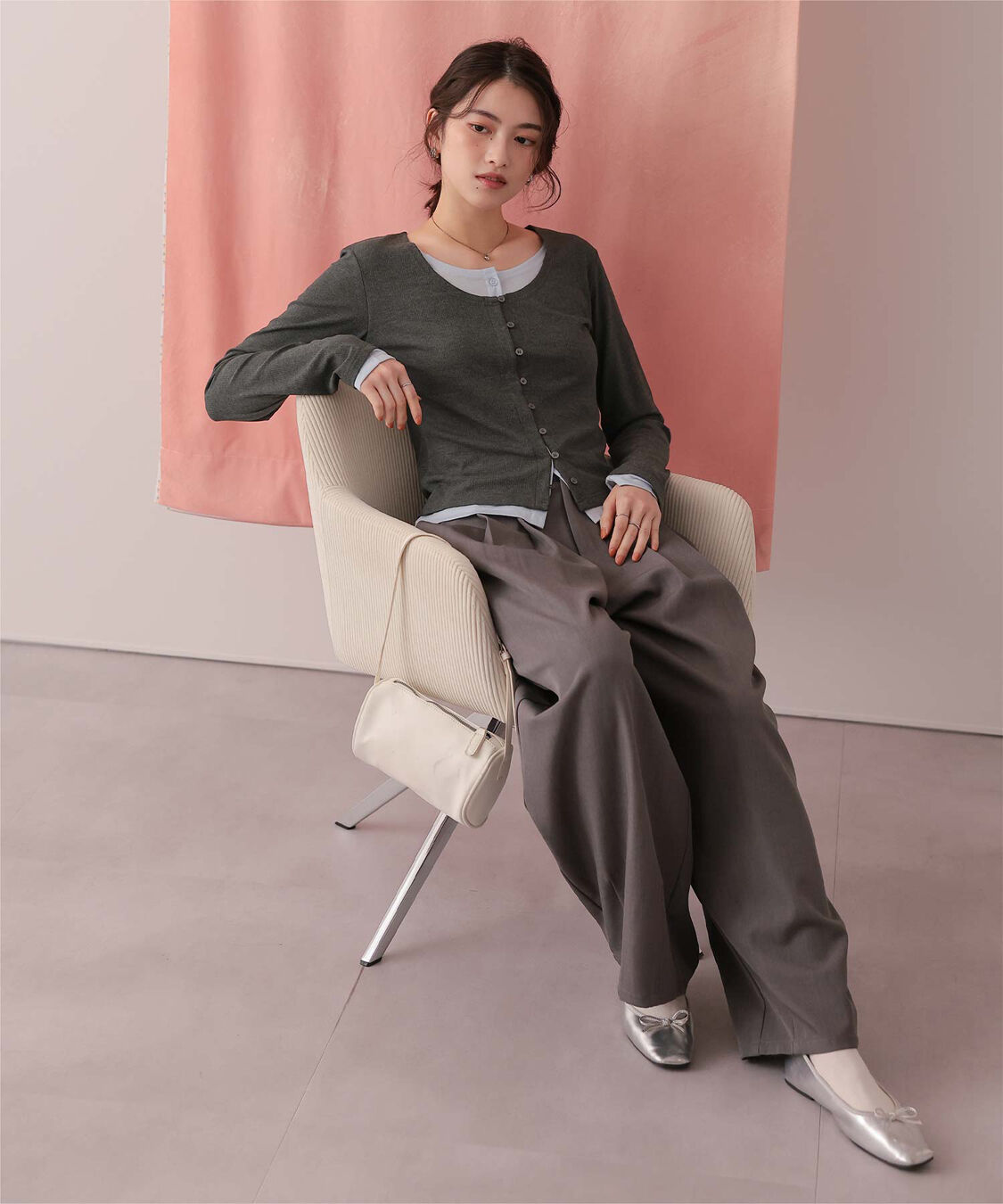 titivate「レイヤード風リブカットソートップス」|Tシャツ・カットソー|