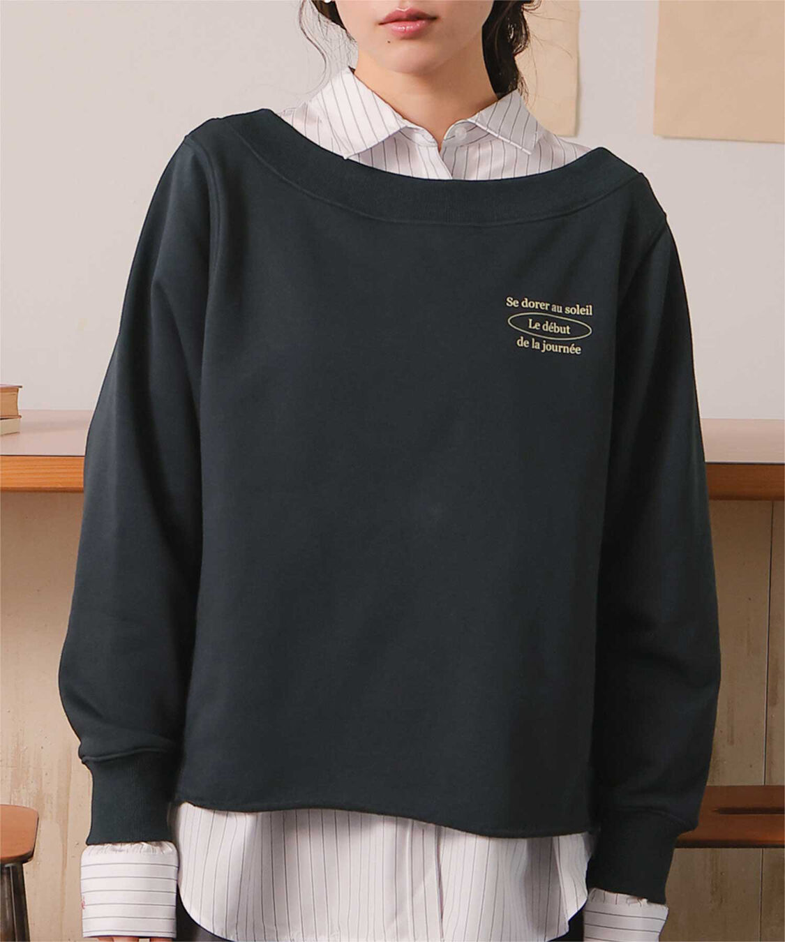 titivate「オフショルダースウェットプルオーバー」|スウェット・ジャージ|