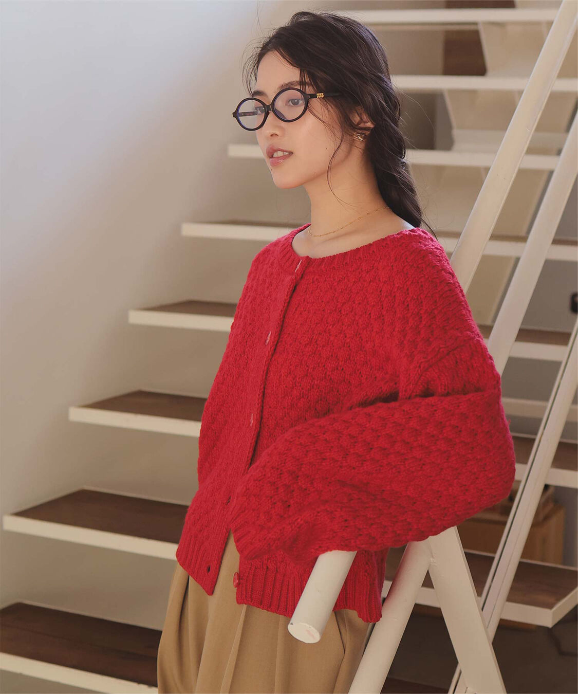 titivate「ポップコーンニットカーディガン」|カーディガン|