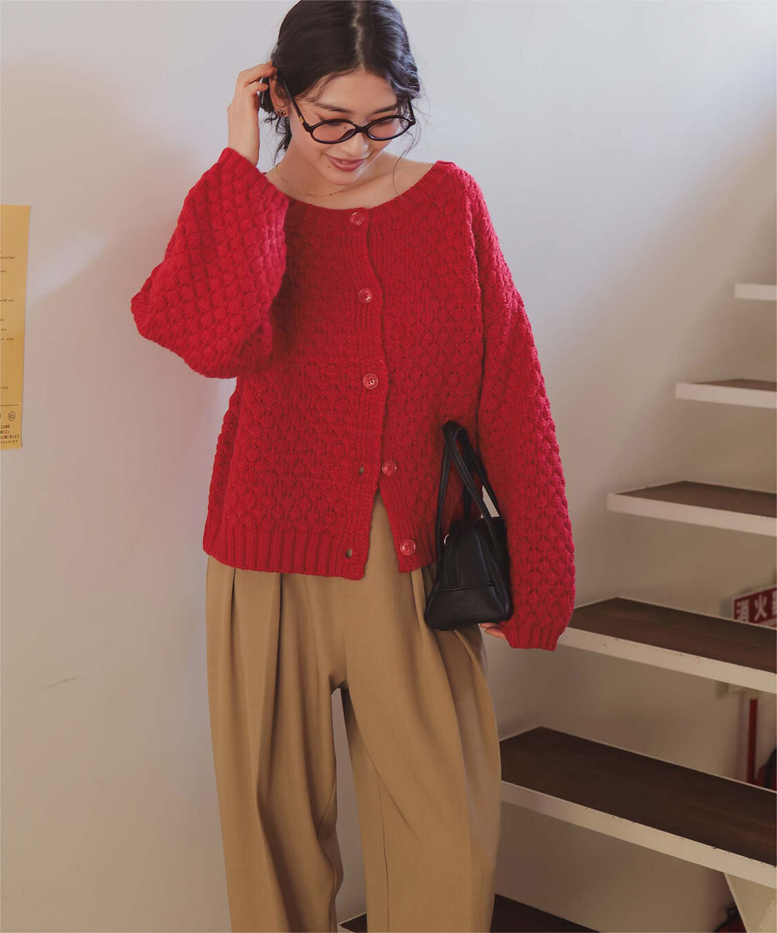 titivate「ポップコーンニットカーディガン」|カーディガン|