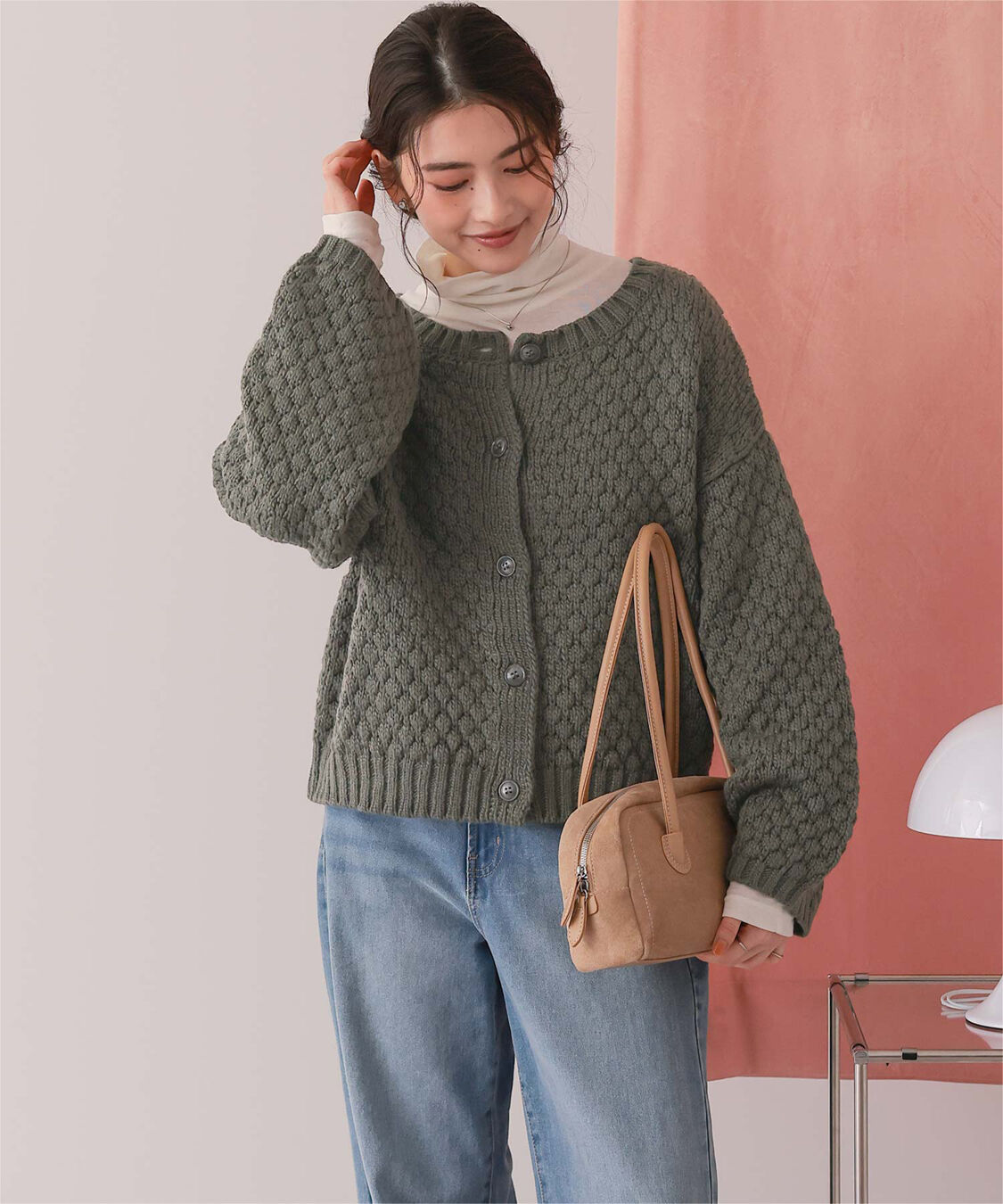 titivate「ポップコーンニットカーディガン」|カーディガン|