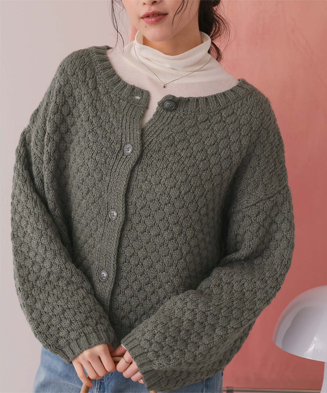 titivate「ポップコーンニットカーディガン」|カーディガン|