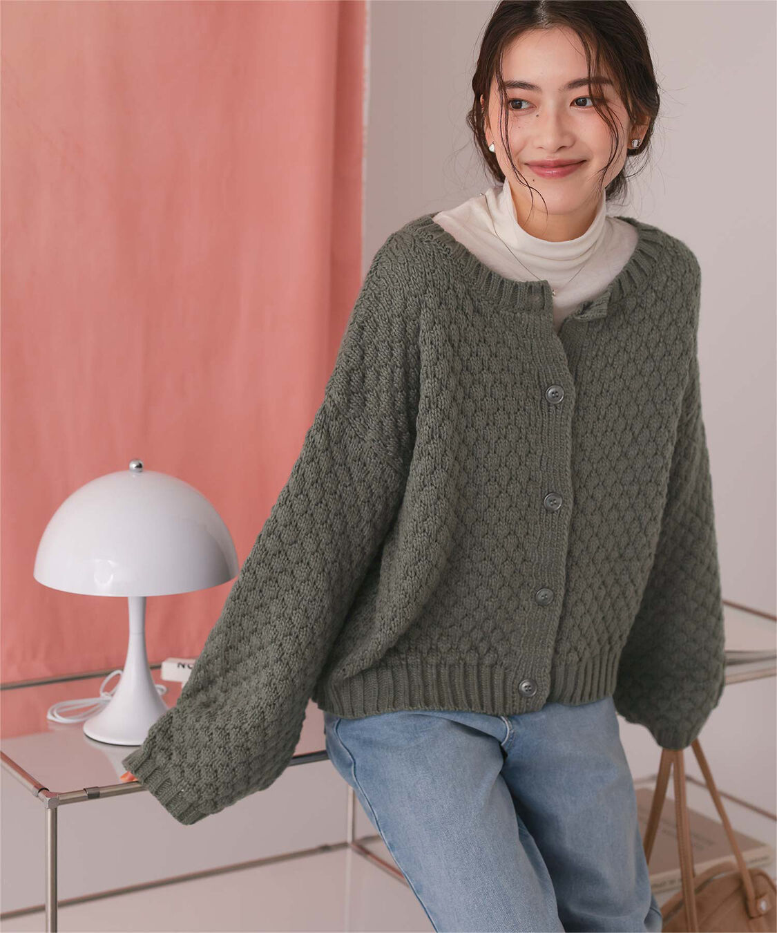 titivate「ポップコーンニットカーディガン」|カーディガン|