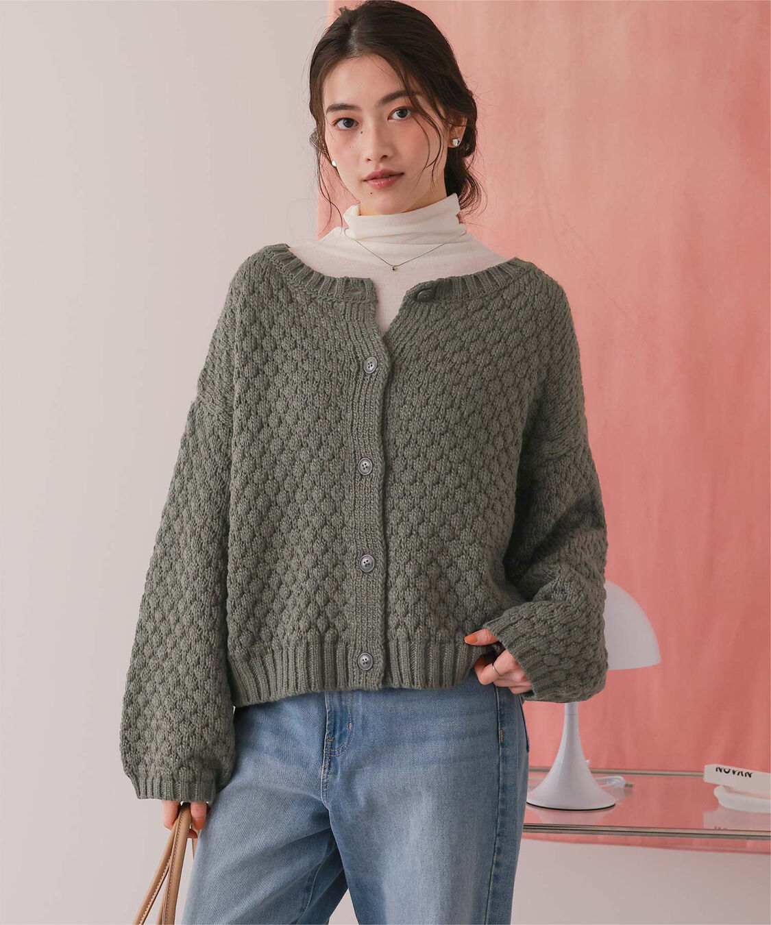 titivate「ポップコーンニットカーディガン」|カーディガン|