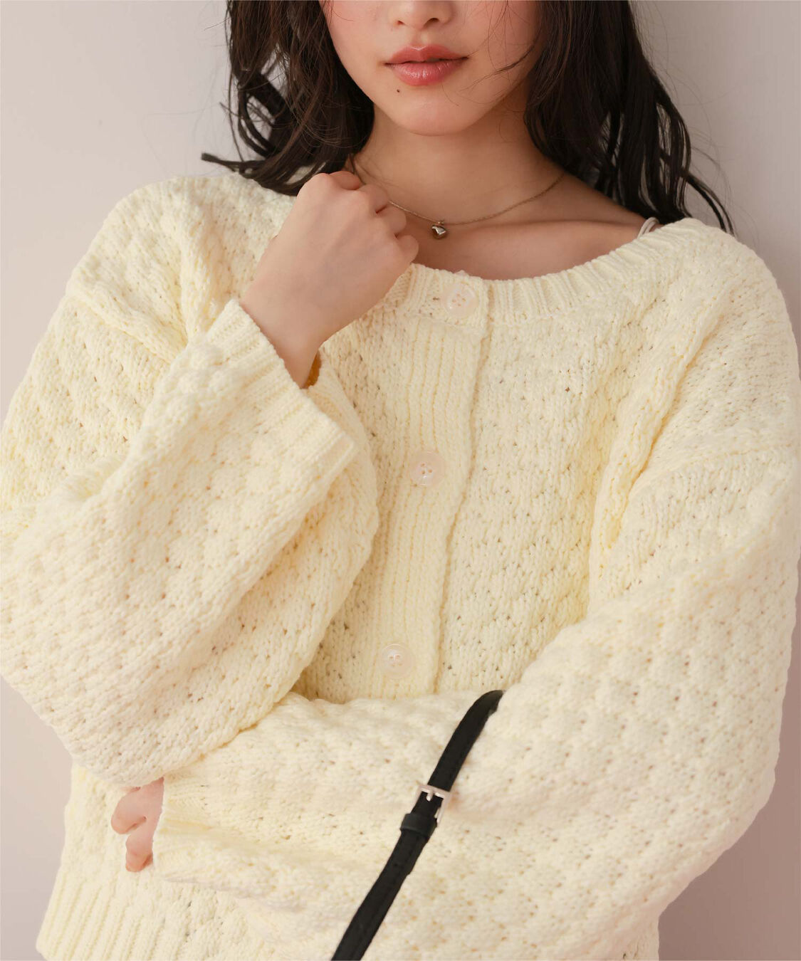 titivate「ポップコーンニットカーディガン」|カーディガン|