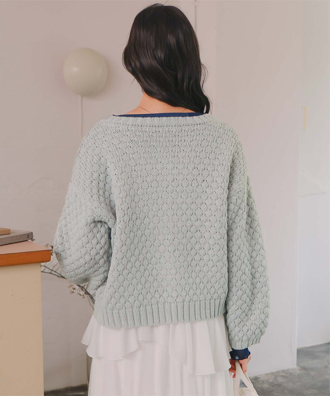 titivate「ポップコーンニットカーディガン」|カーディガン|