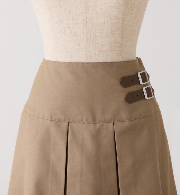  「サイドベルトプリーツスカート」|スカート|