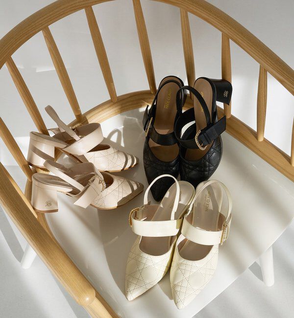  「ビジューバックルキルティングミュール」|その他|