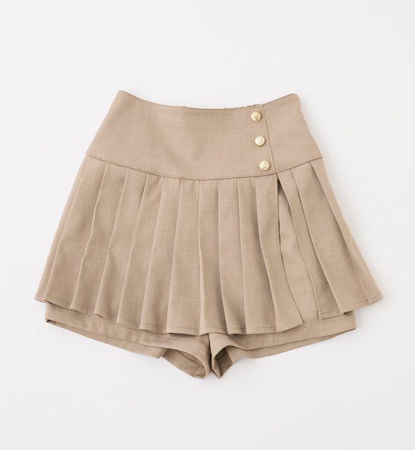  「金ボタンプリーツスカート」|スカート|