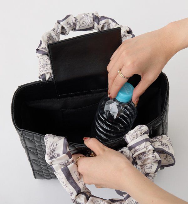  「スカーフハンドルキルティングトート」|ショルダー・メッセンジャー|