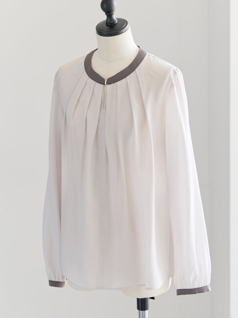 Te chichi「スクエアチャームフロントタックブラウス」|シャツ・ブラウス|グレー