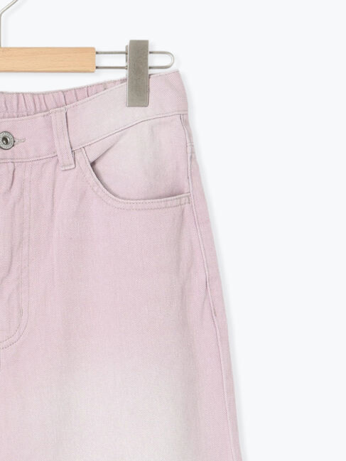 Samansa Mos2 blue「【ECO DENIM 】 ワイドストレートパンツ」|その他|