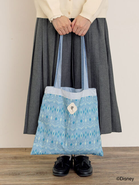 Samansa Mos2「【Disney】アナと雪の女王/総柄トートバッグ」|その他|サックスブルー