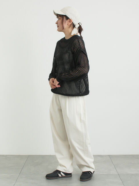 Samansa Mos2「前後2WAY裾ドロストニット」|カーディガン|