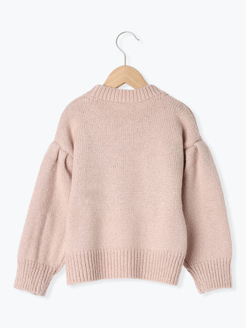  「【マシンウォッシャブル】花刺繍ニットプルオーバー」|ニット・セーター|