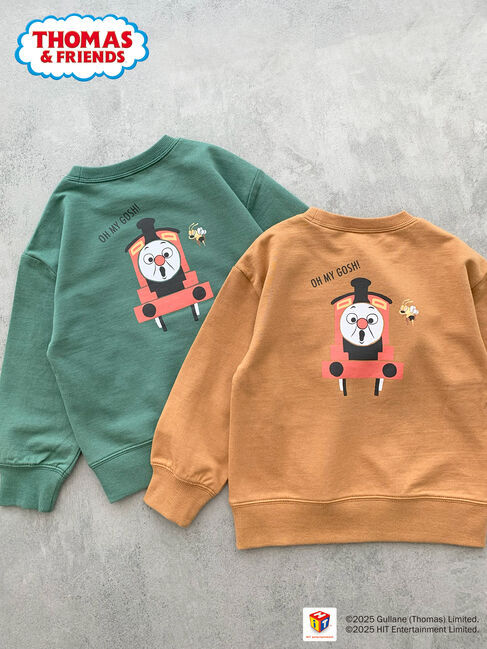 Samansa Mos2 Lagom「【きかんしゃトーマス】バックプリントトレーナー」|Tシャツ・カットソー|