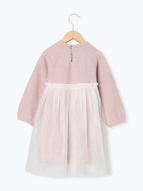 Samansa Mos2 Lagom「チュールドッキングニットソーワンピース」|ワンピース|