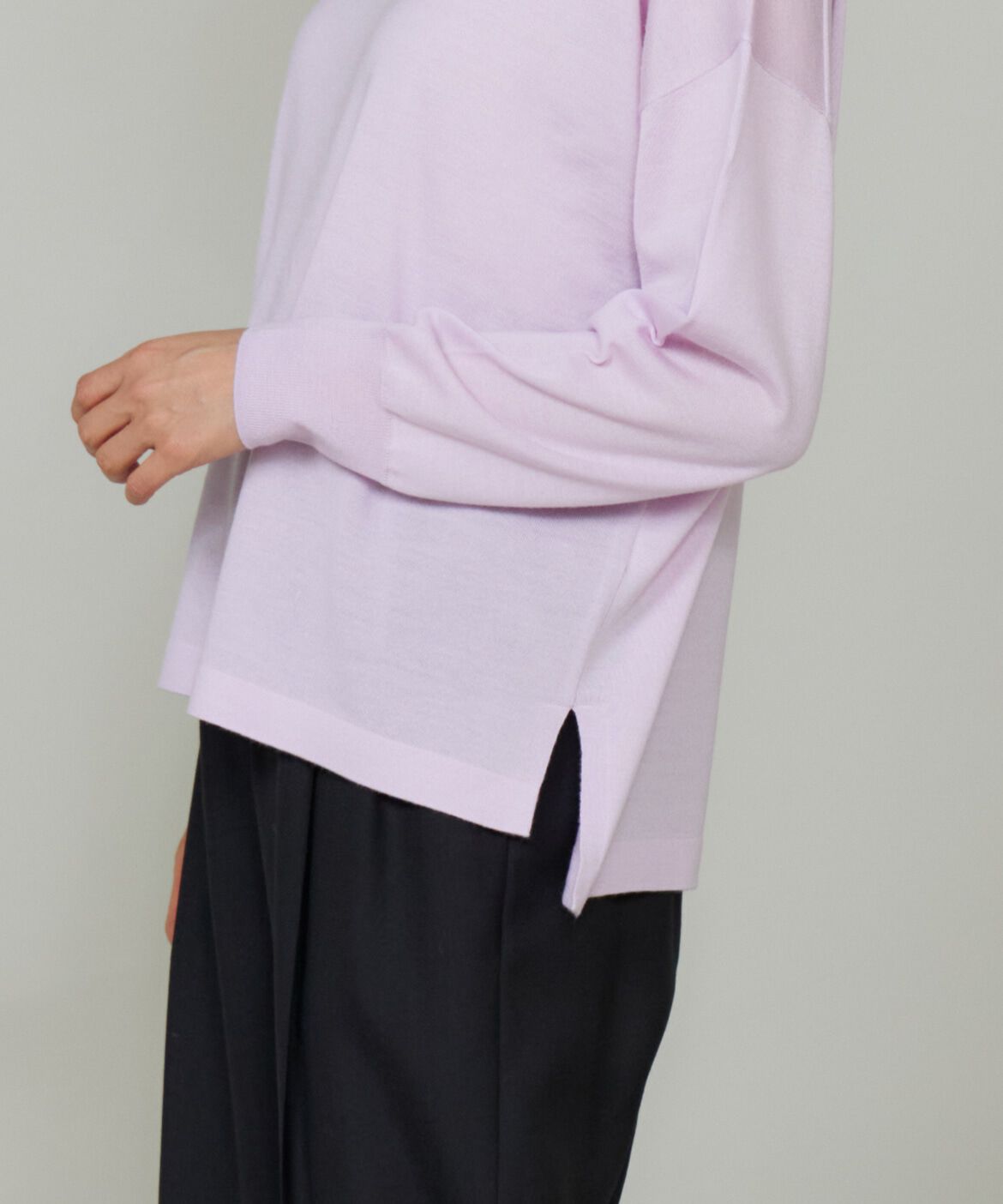 INED「オーバーサイズVネックニット」|ニット・セーター|