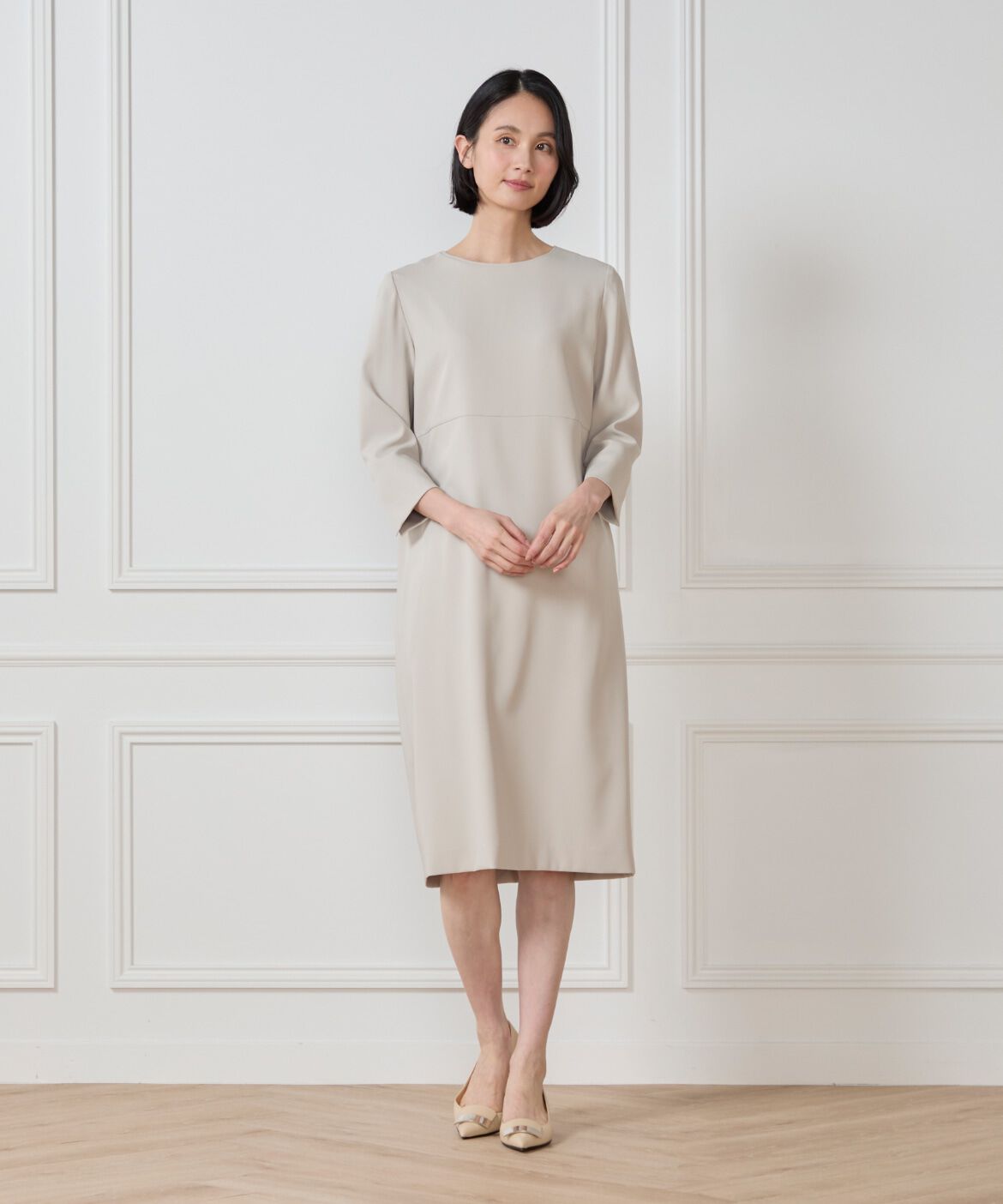 7-IDconcept.「7分袖ワンピース」|ワンピース|