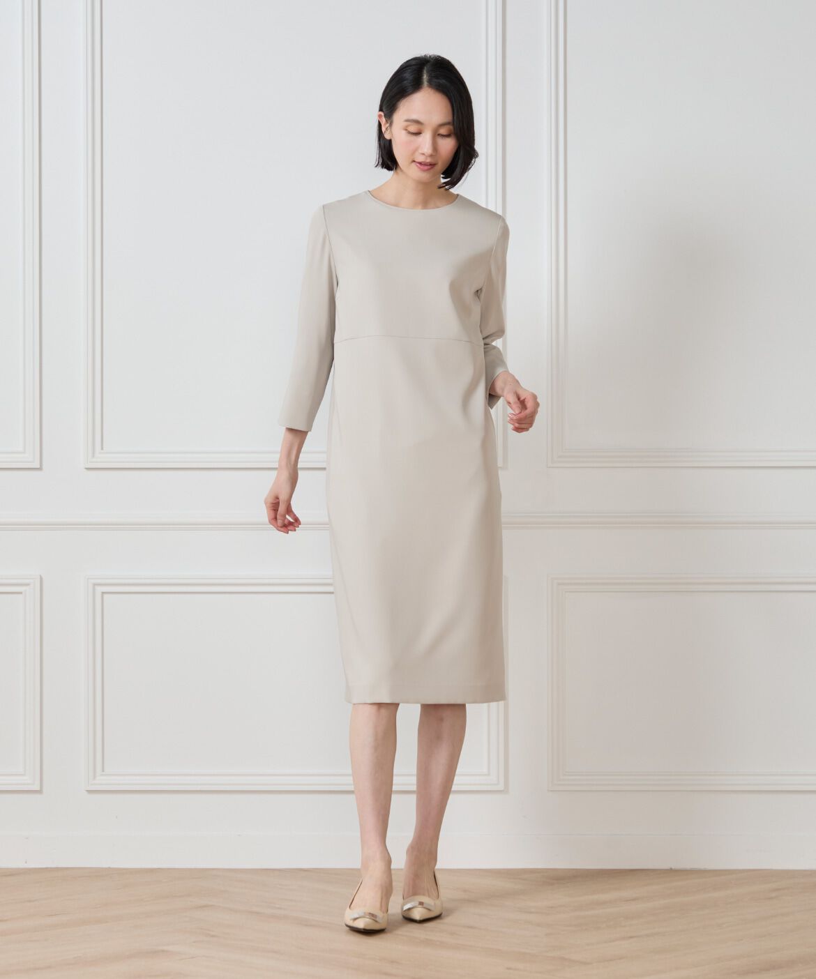 7-IDconcept.「7分袖ワンピース」|ワンピース|