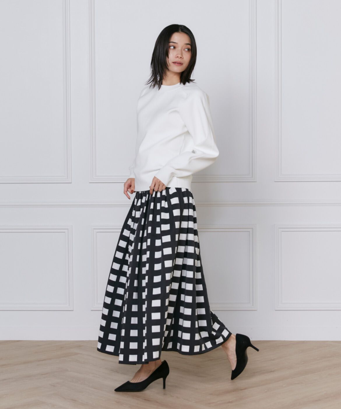 INED「スムースプルオーバーニット　」|ニット・セーター|