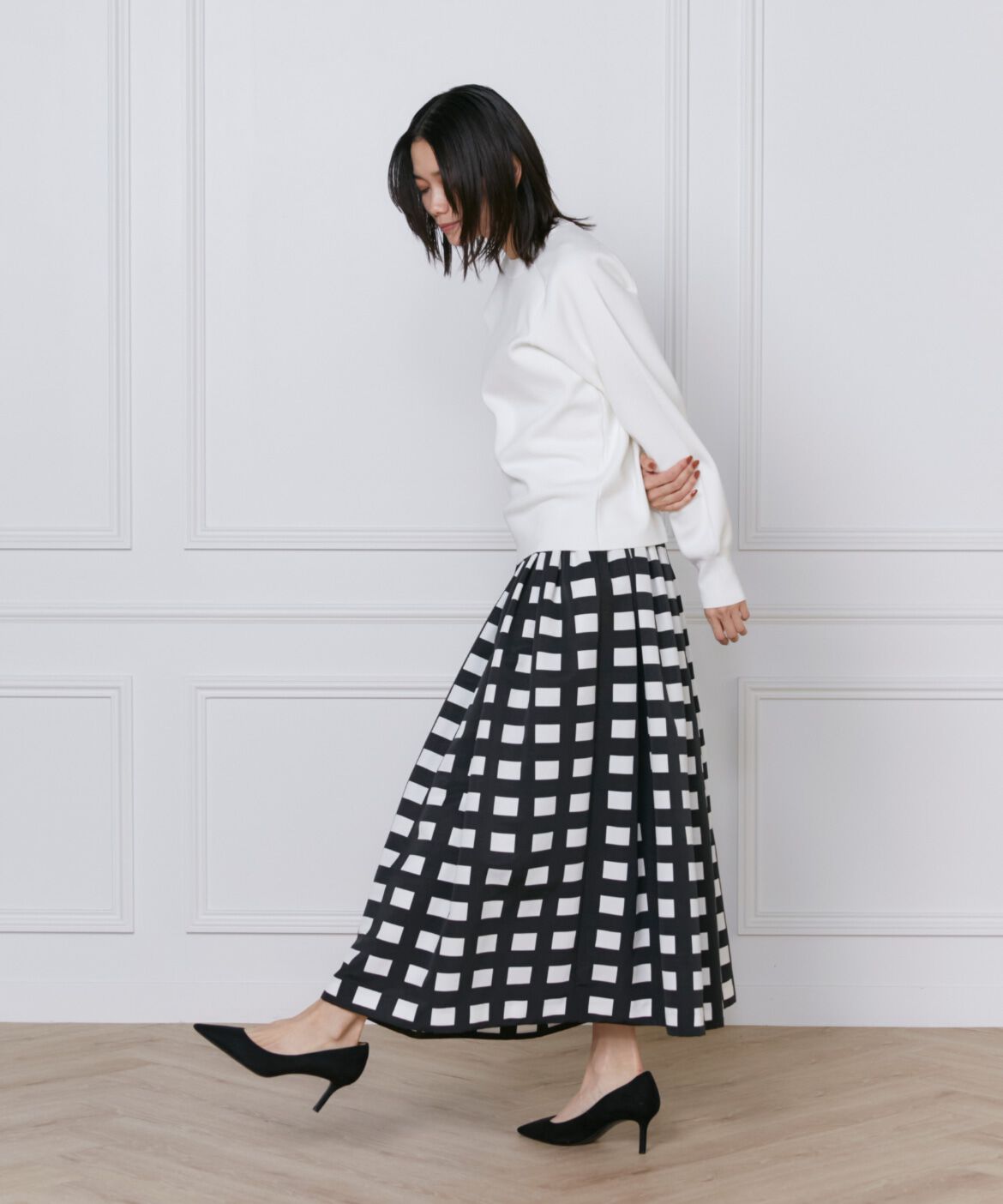 INED「スムースプルオーバーニット　」|ニット・セーター|