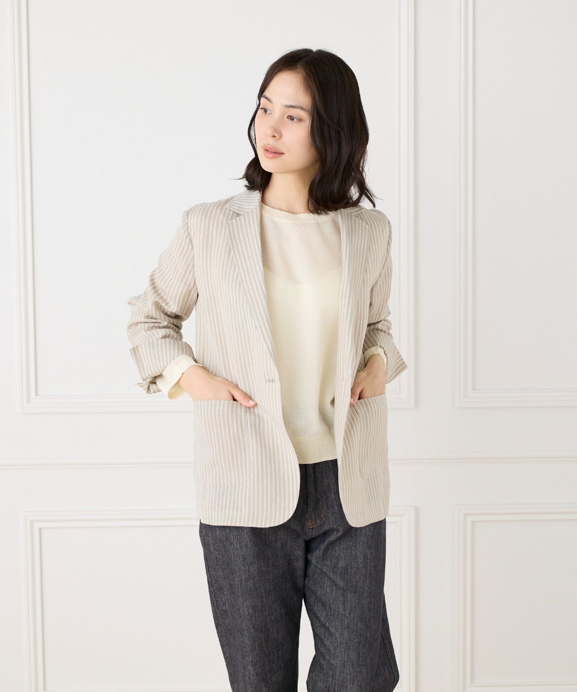 DAY by DAY it&rsquo;s international「テンセルリネンジャケット」|テーラードジャケット|