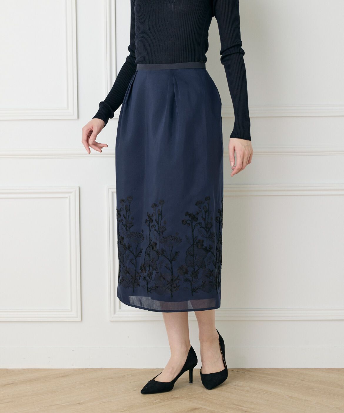 INED「コクーンスカート《la veille by SUPERIOR CLOSET》」|台形|