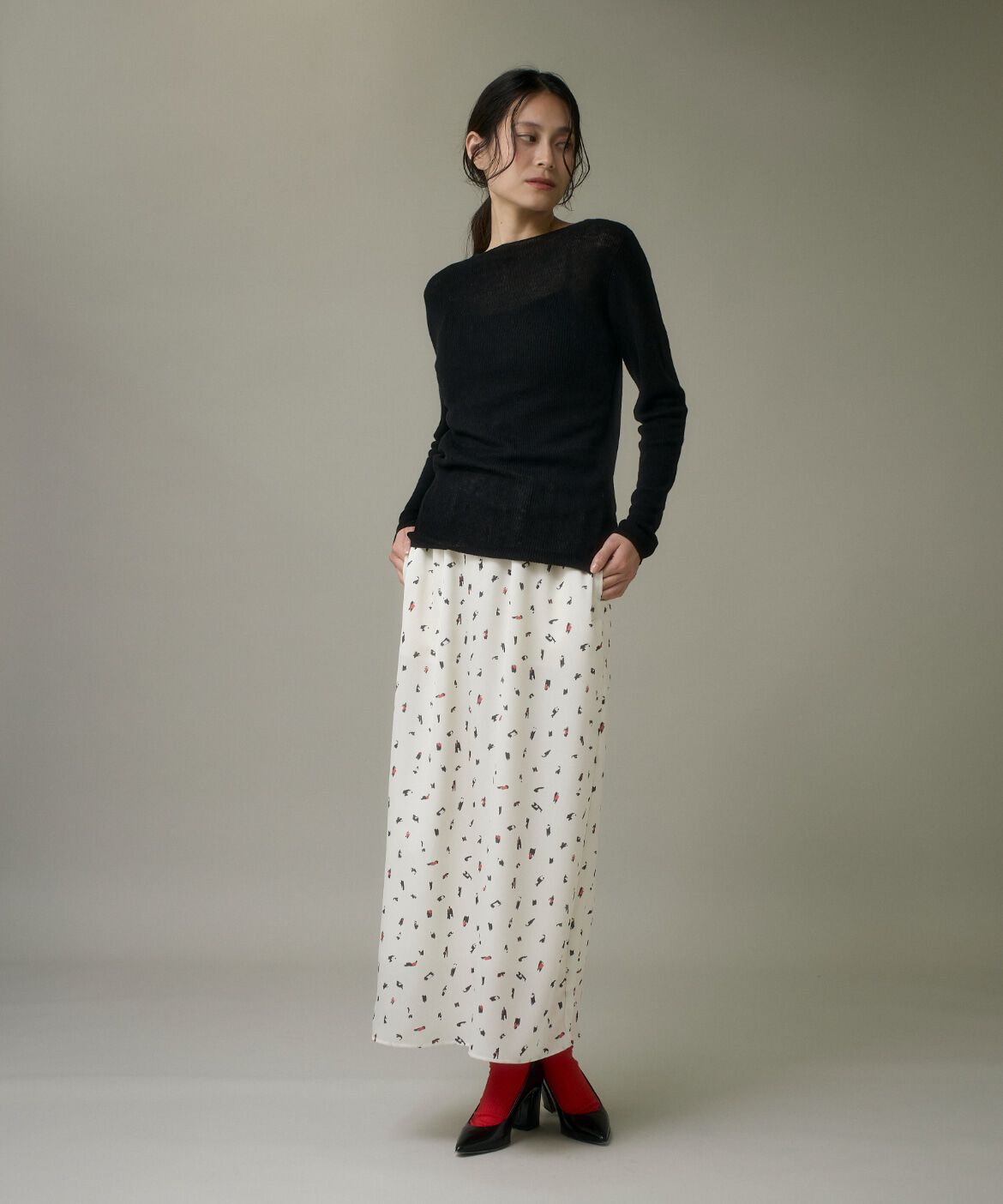 DAY by DAY it&rsquo;s international「ブラッシュドットプリントスカート」|スカート|