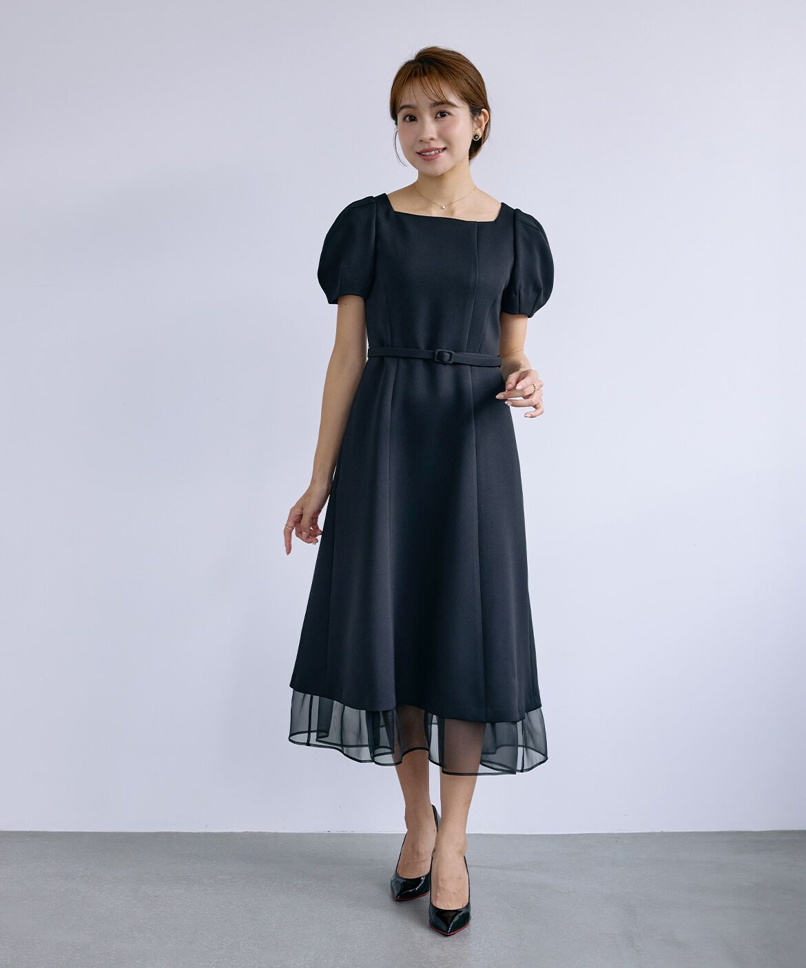 Maglie le cassetto「《曽田茉莉江コラボ》&ldquo;艶めく&rdquo;クラシカルワンピース」|ワンピース|