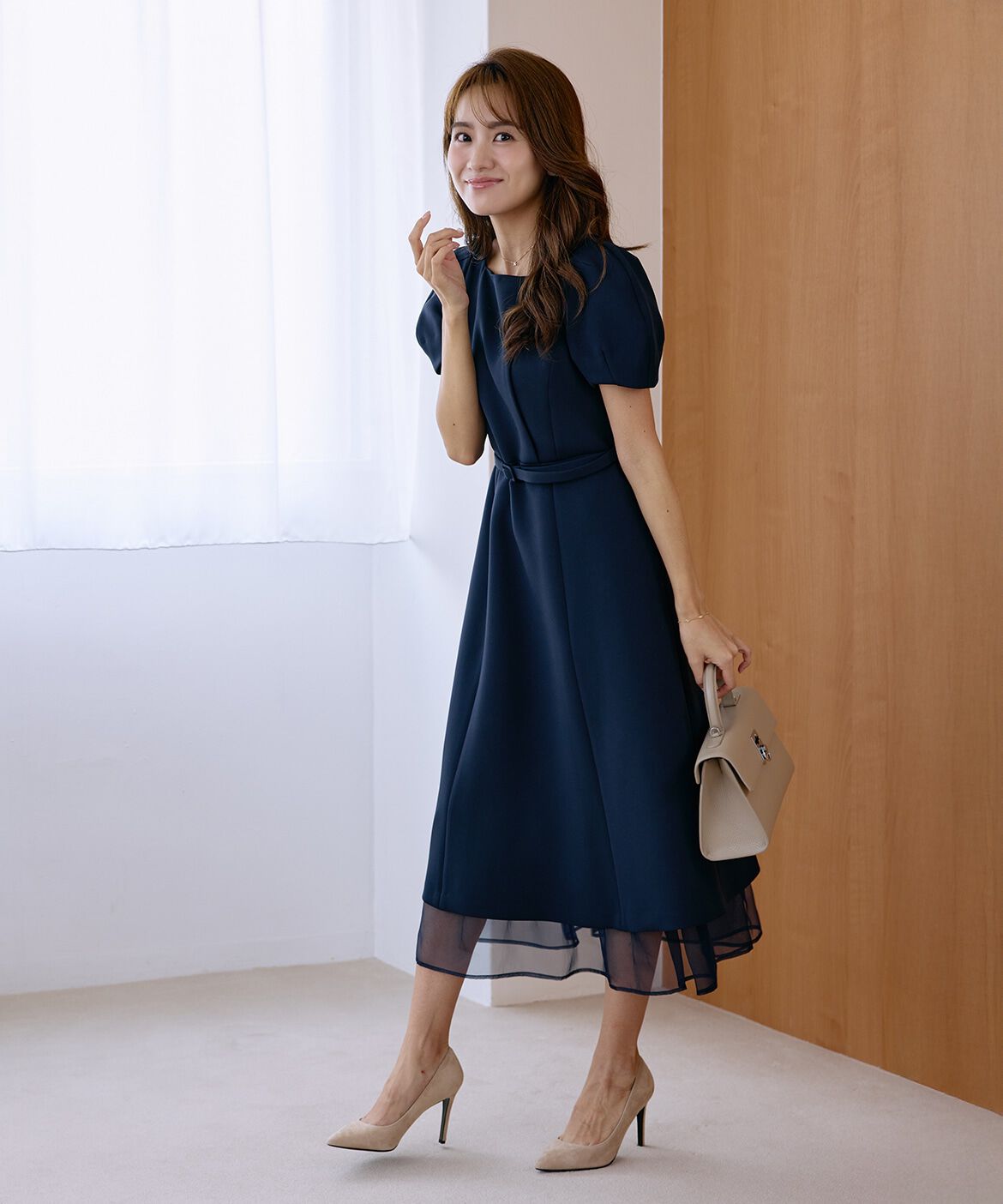 Maglie le cassetto「《曽田茉莉江コラボ》&ldquo;艶めく&rdquo;クラシカルワンピース」|ワンピース|