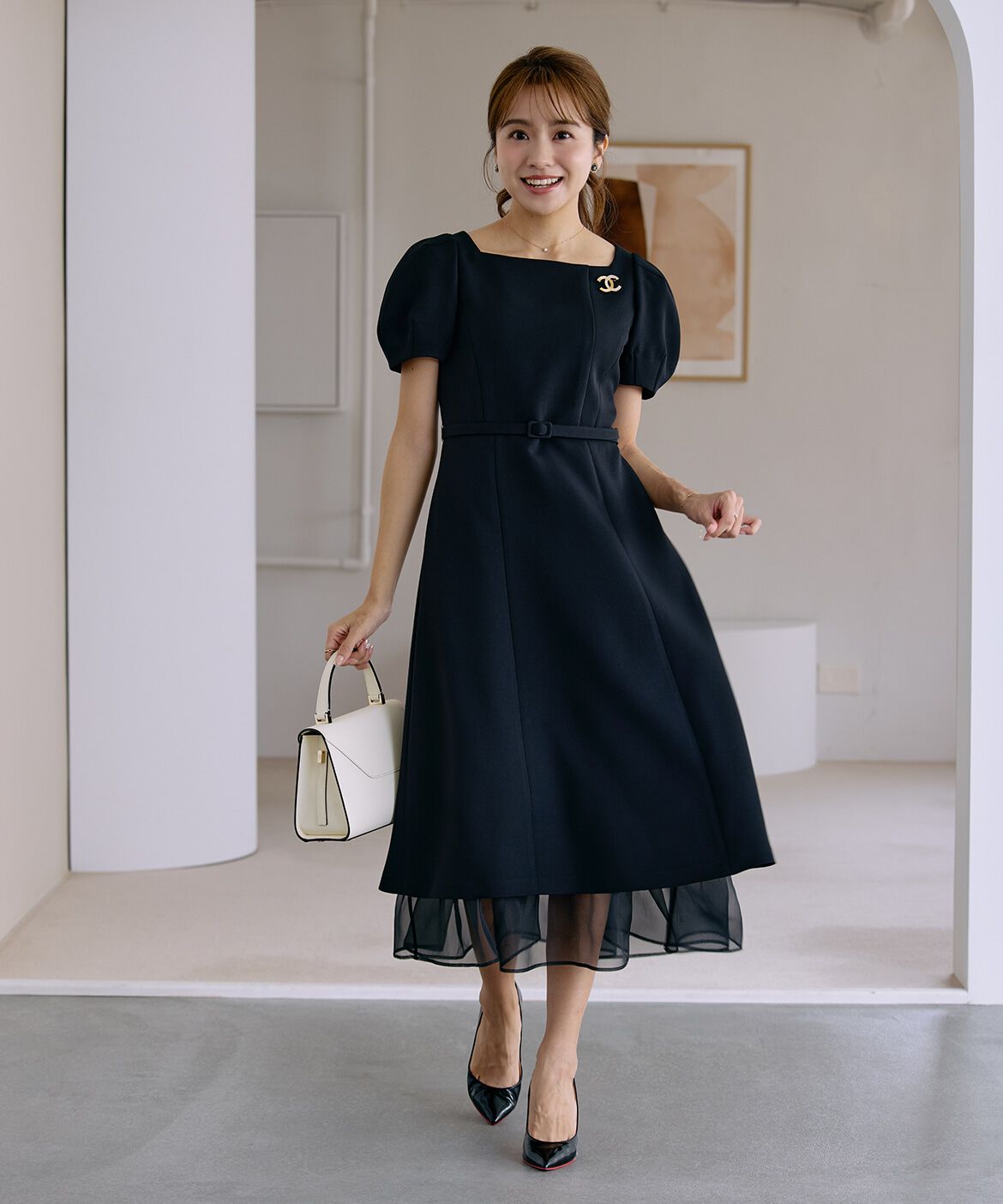 Maglie le cassetto「《曽田茉莉江コラボ》&ldquo;艶めく&rdquo;クラシカルワンピース」|ワンピース|