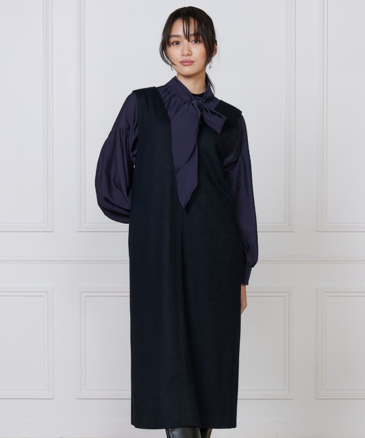 7-IDconcept.「《大きいサイズ》ジャンパースカート」|ワンピース|