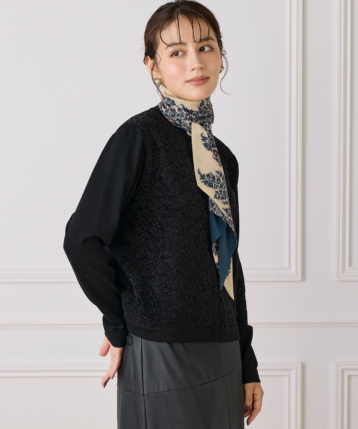 INED「レースカーディガン」|カーディガン|