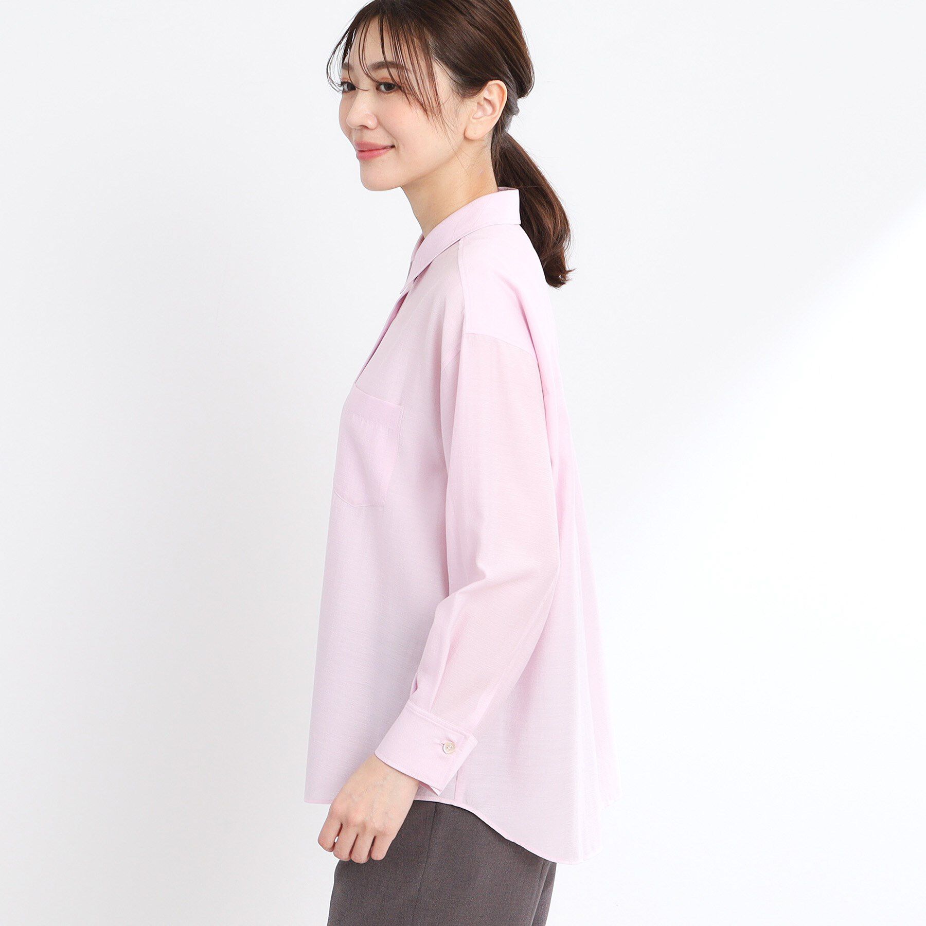 Reflect「【マシンウォッシュ可】3WAYシアーシャツブラウス」|シャツ・ブラウス|