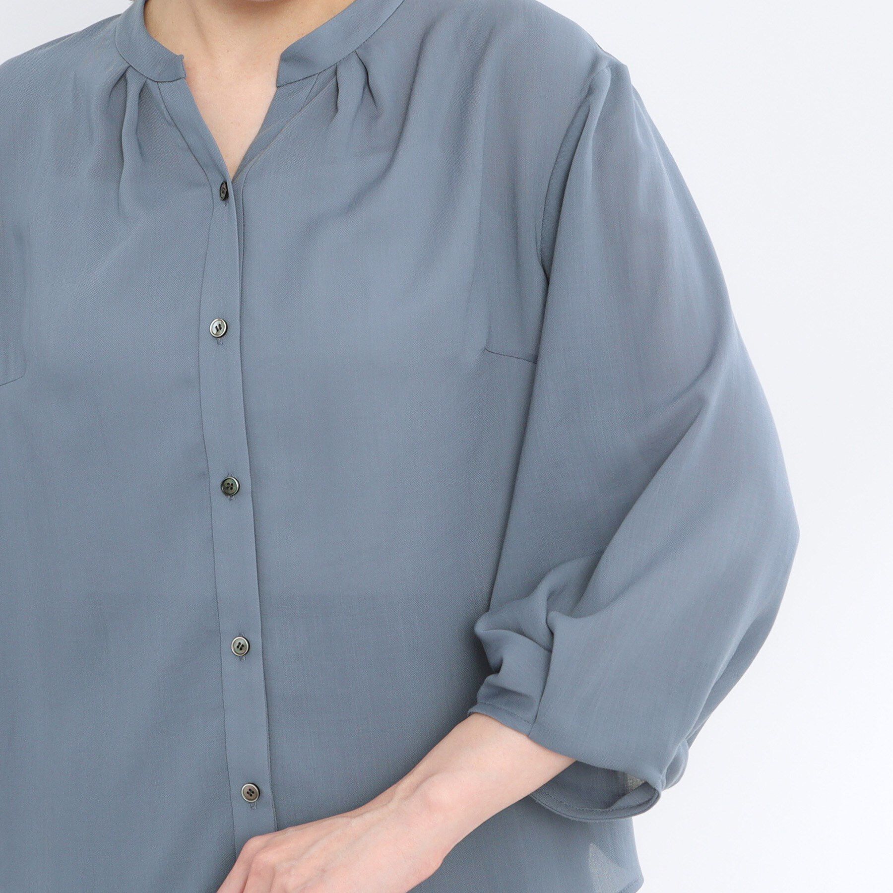 Reflect「【マシンウォッシュ可／セットアップ可】スリーブディティールブラウス」|シャツ・ブラウス|