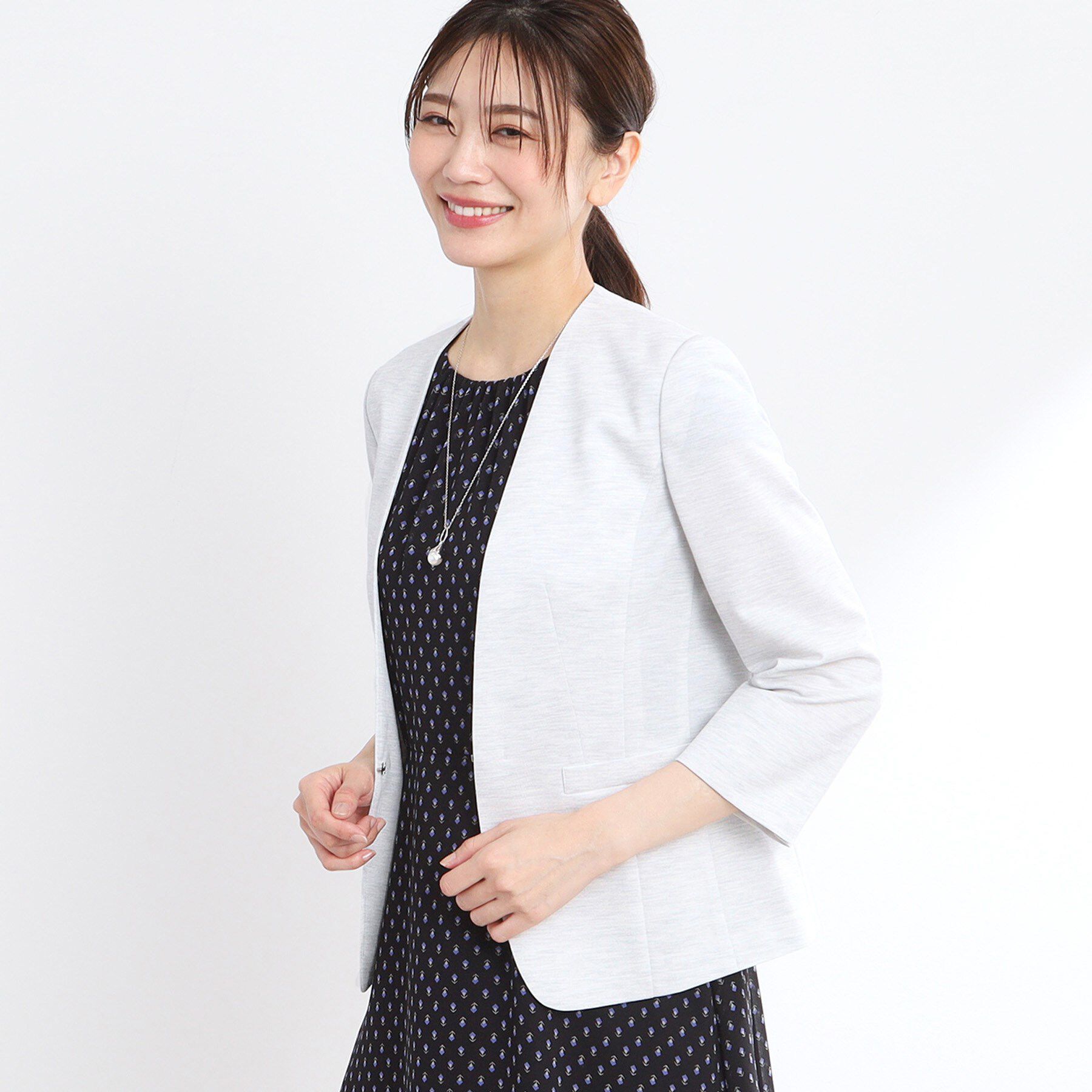 Reflect「【匠シリーズ／洗える】匠ジャケット／ノーカラー」|ノーカラージャケット|