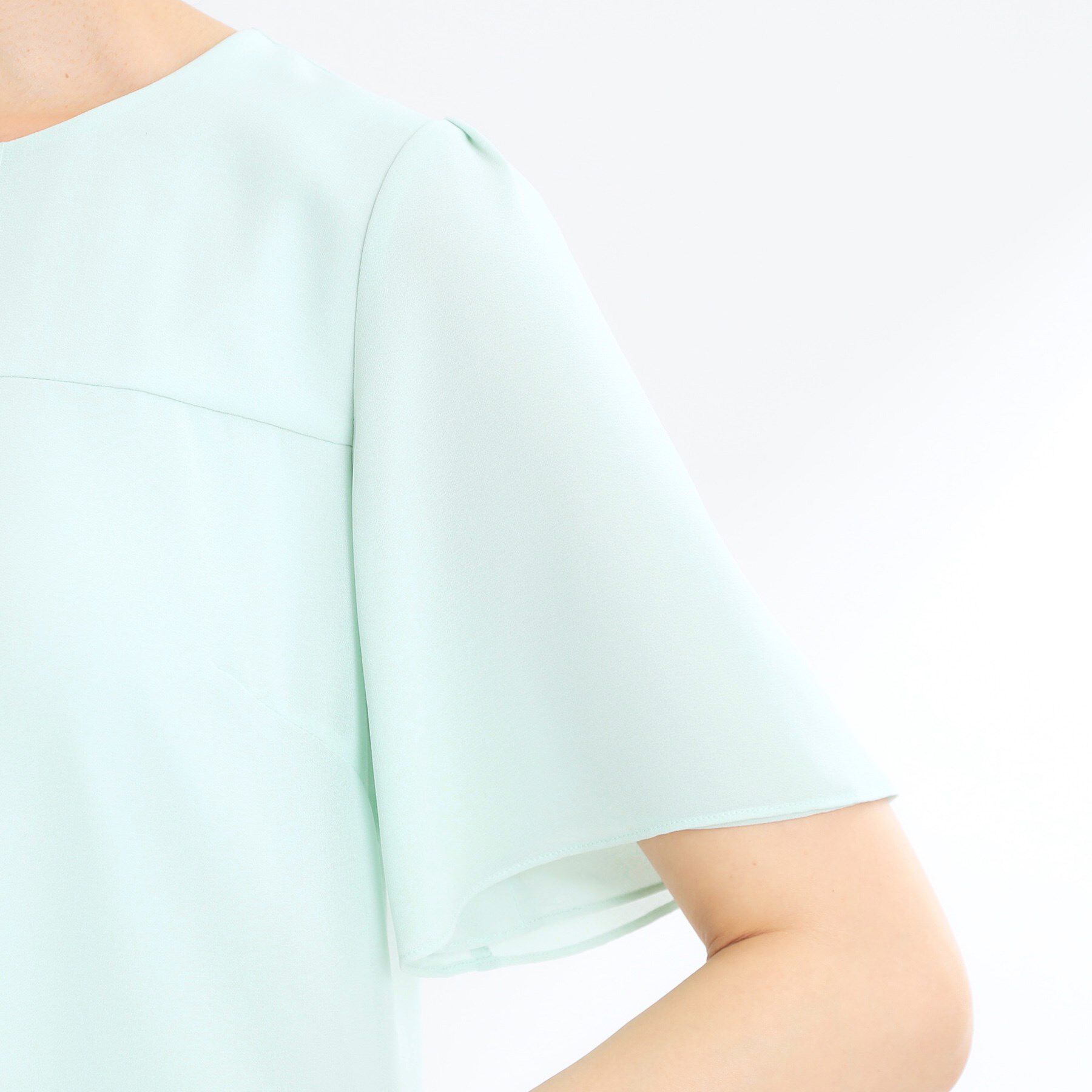 Reflect「【マシンウォッシュ可】横切替ピンタックデザインブラウス」|シャツ・ブラウス|