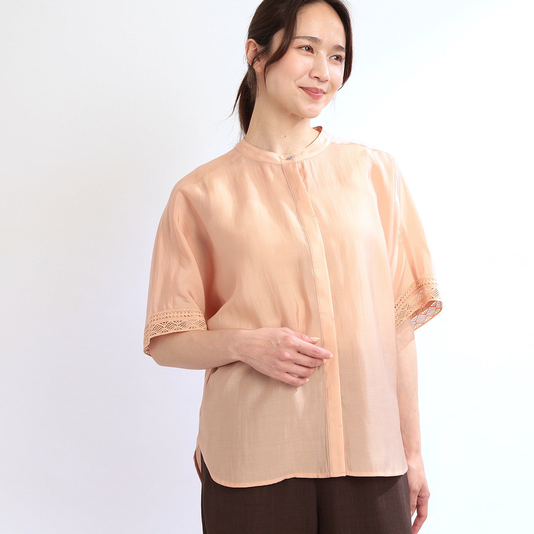 Reflect「【夏SALE／E‐QUALITY／手洗い可】オフボディドルマンブラウス」|シャツ・ブラウス|