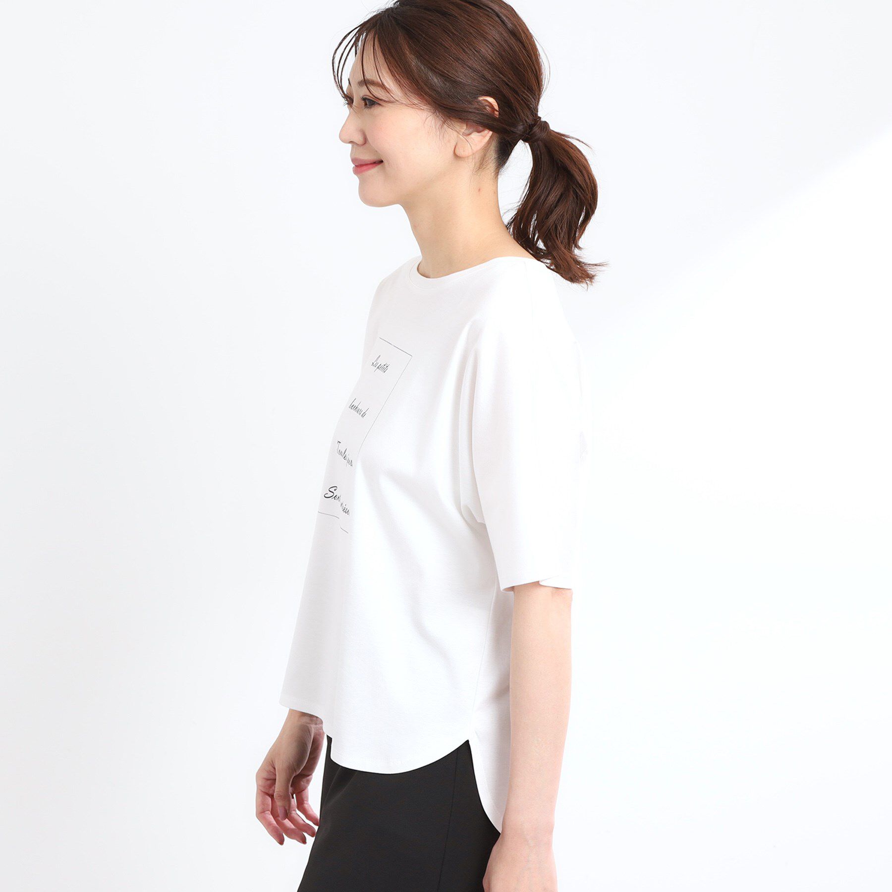 Reflect「【UVカット／接触冷感／マシンウォッシュ可】ドルマンスリーブロゴTシャツ」|Tシャツ・カットソー|