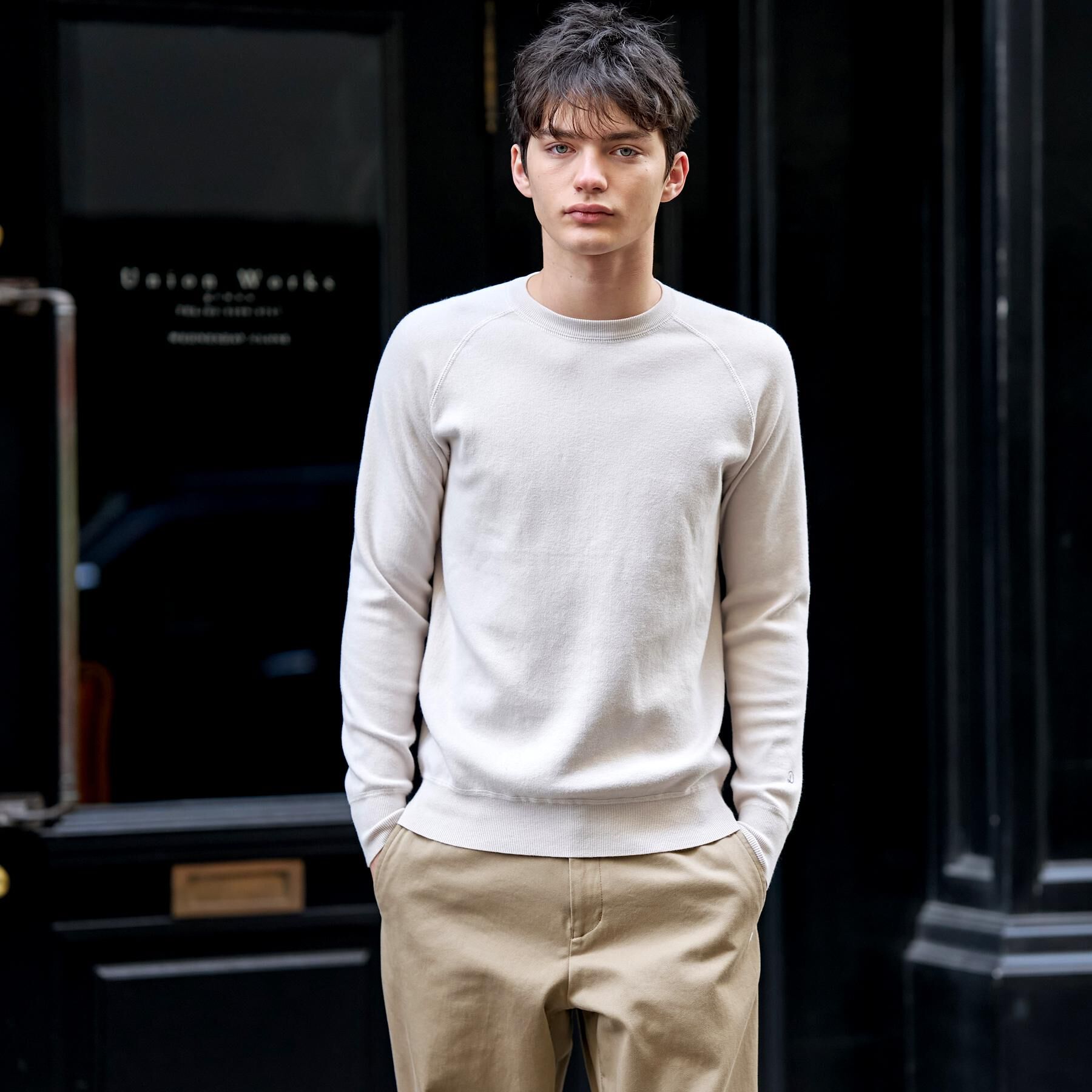 DRESSTERIOR「ウォッシャブル コットンカシミヤスムースニット」|ニット・セーター|