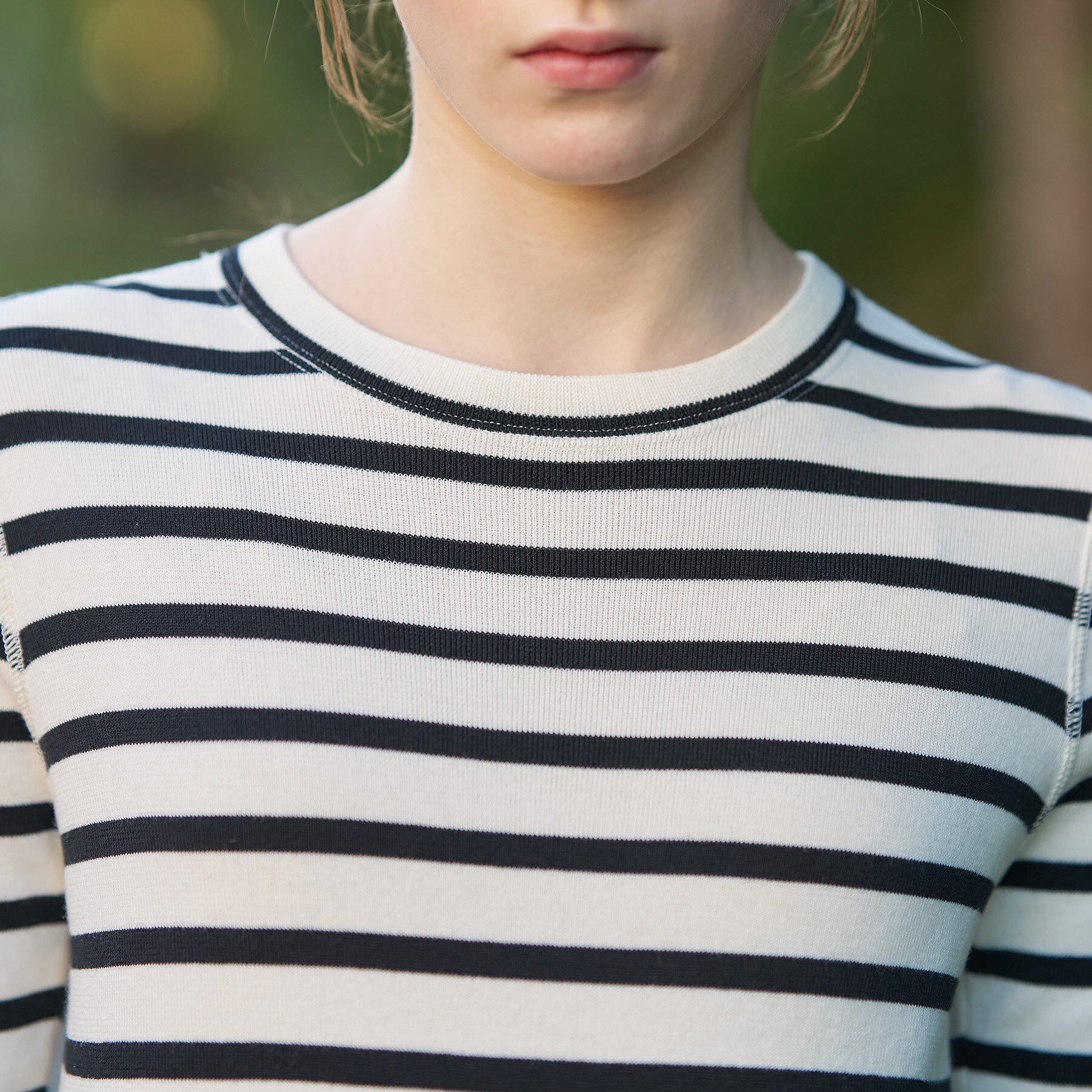 DRESSTERIOR「コットンフルニードルボーダー」|ニット・セーター|