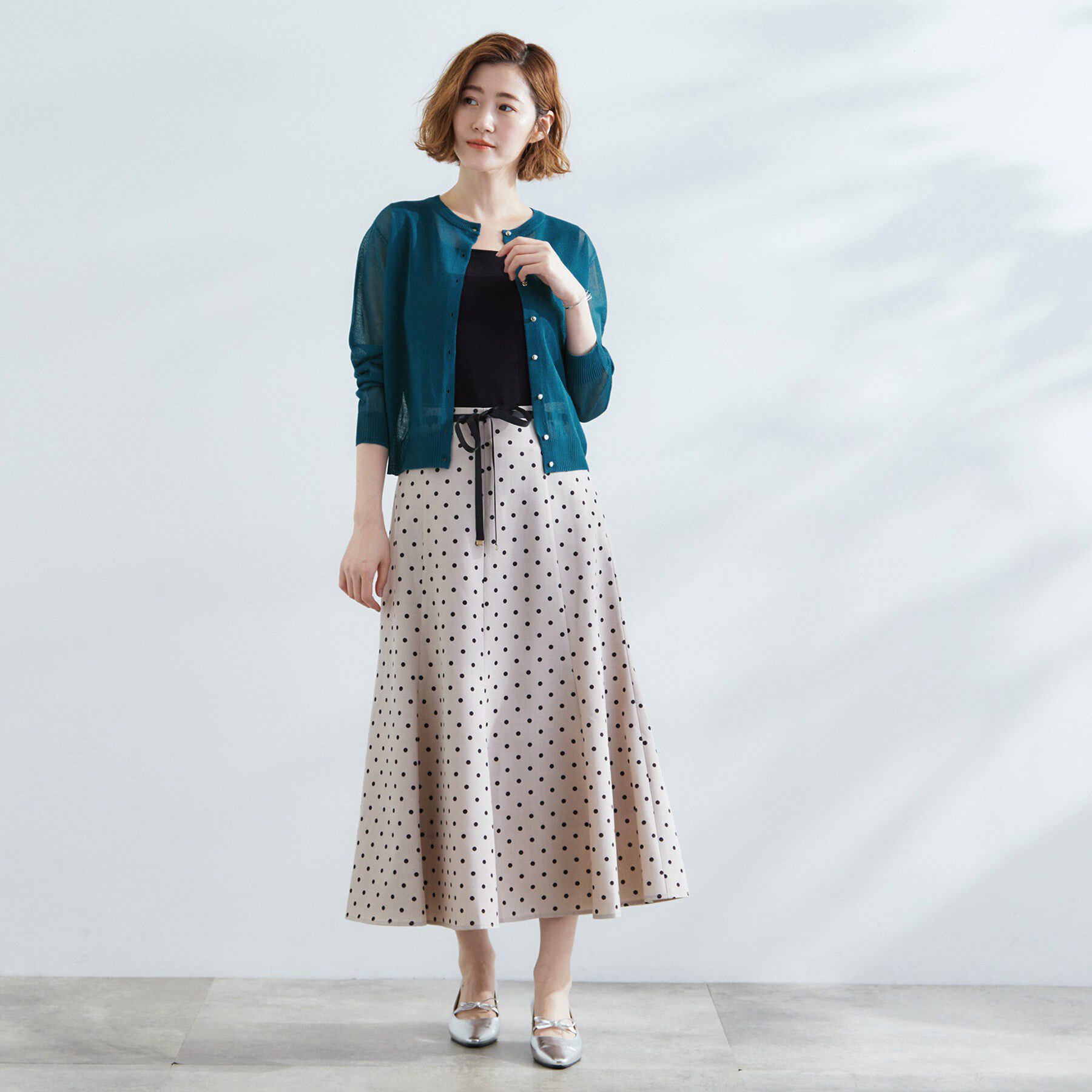 grove「【雑誌掲載】洗えるシアーカーディガン」|カーディガン|