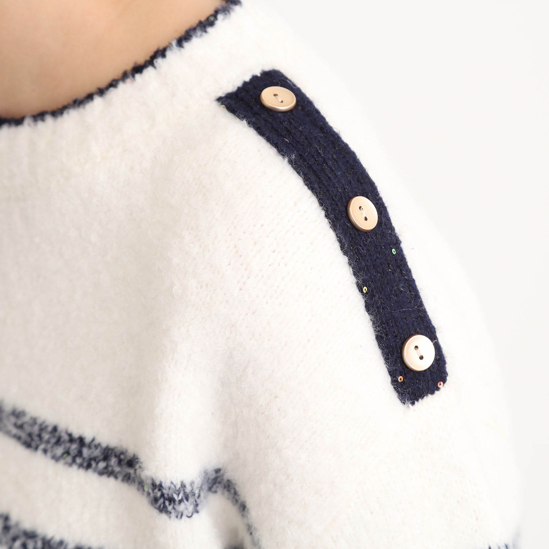 grove「ボーダーブークレーニット」|ニット・セーター|