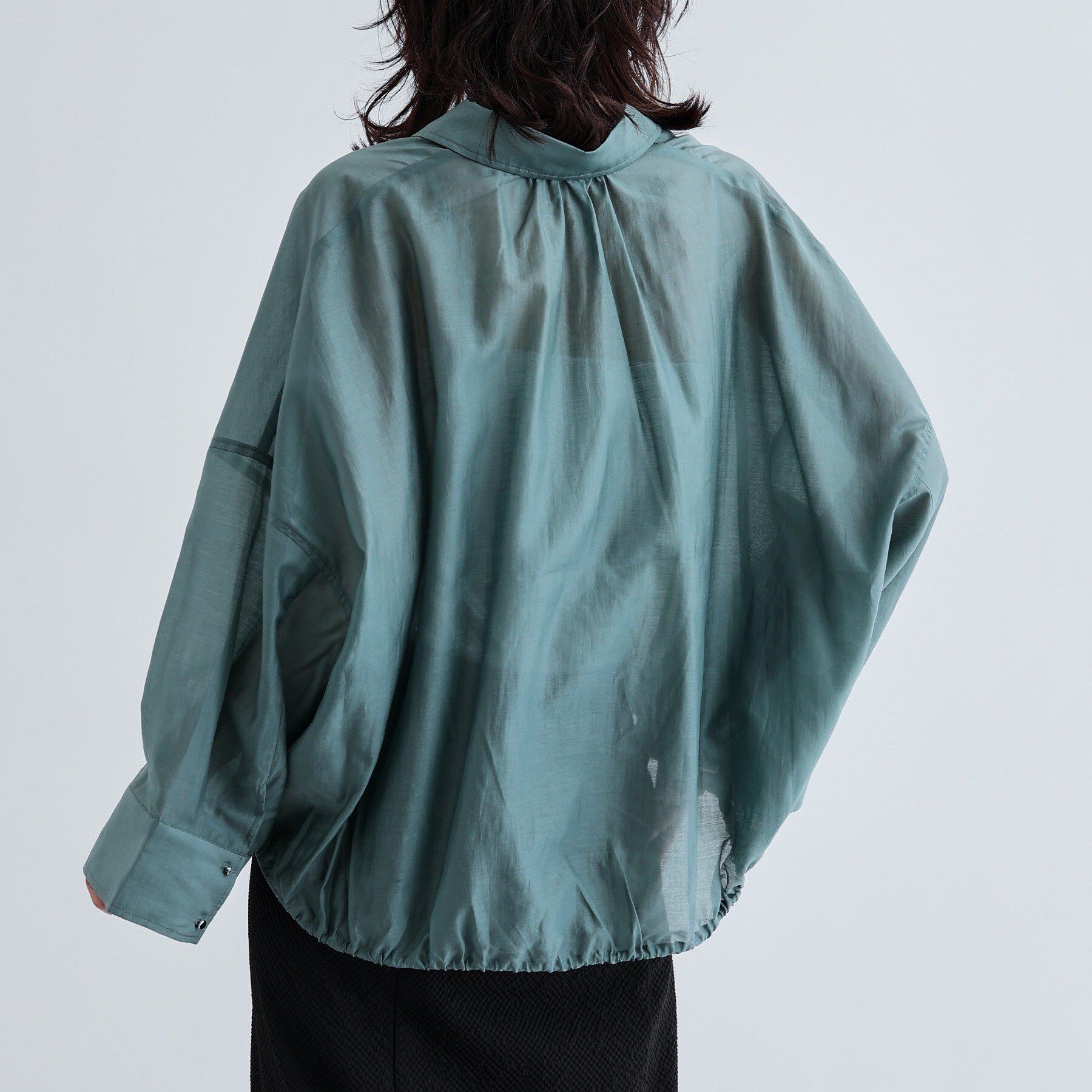 GALLEST「【再入荷】シアーローンステンカラーシャツ/シアーシャツ/シアートップス」|シャツ・ブラウス|